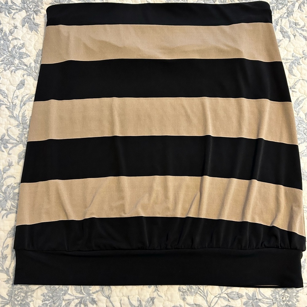 Strapless striped top